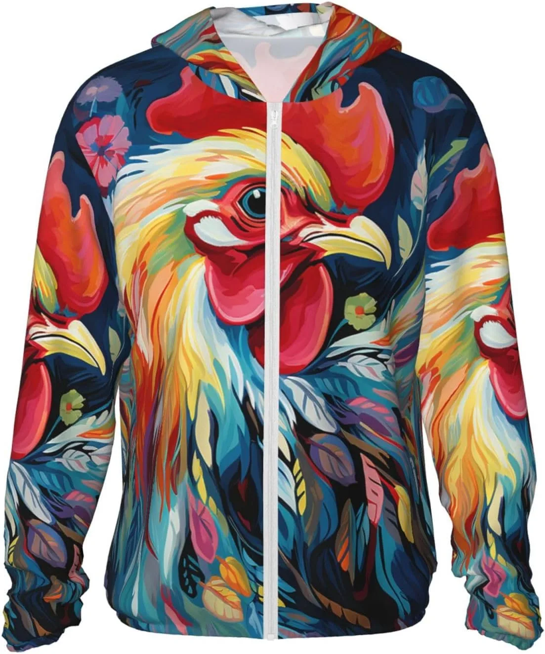 Толстовка с капюшоном для защиты от солнца Art Colorful Chicken, UPF 50+, с длинным рукавом и молнией GFLFMXZW
Толстовка с капюшоном для защиты от солнца Art Colorful Chicken, UPF 50+, с длинным рукавом и молнией GFLFMXZW