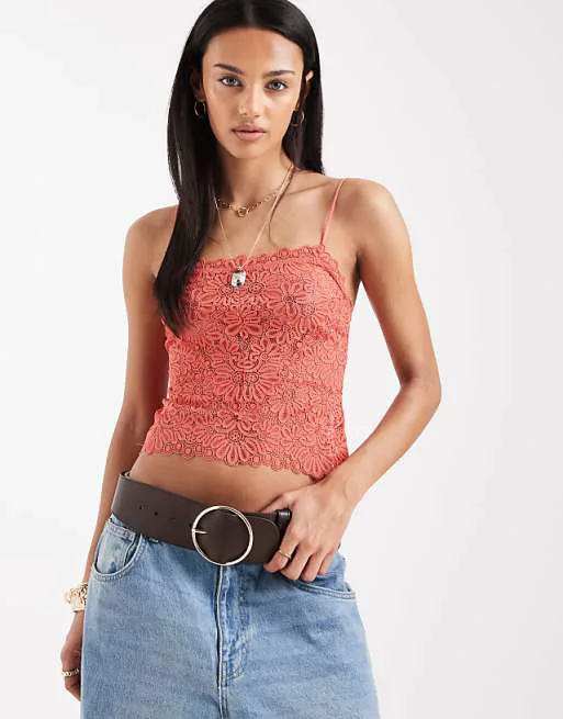 Красная кружевная майка Free People Love and High Risk
Красная кружевная майка Free People Love and High Risk