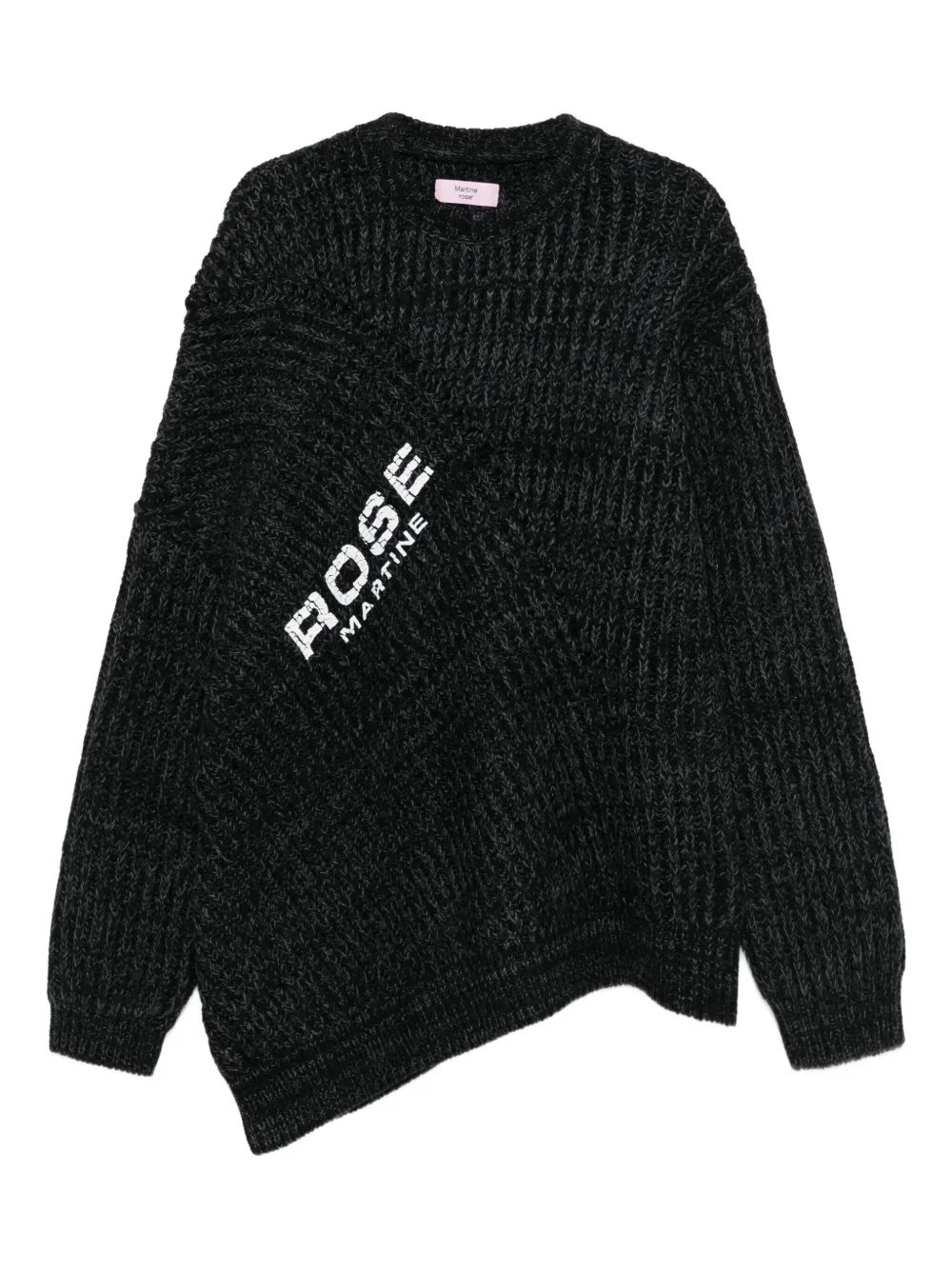 Свитер в рубчик «рыбак» Martine Rose, серый 
Свитер в рубчик «рыбак» Martine Rose, серый