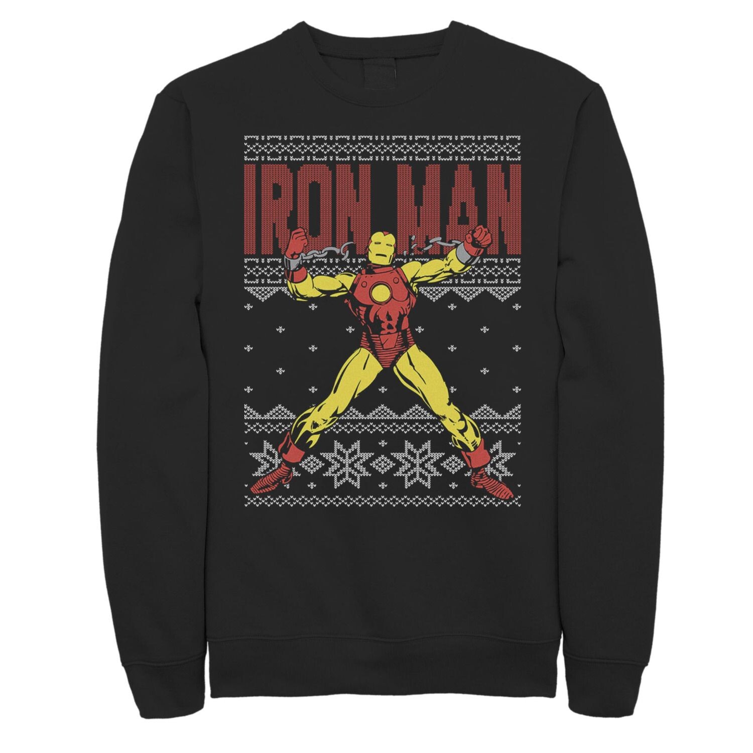 Мужской флисовый свитер Marvel Iron Man Ugly Christmas Licensed Character 
Мужской флисовый свитер Marvel Iron Man Ugly Christmas Licensed Character