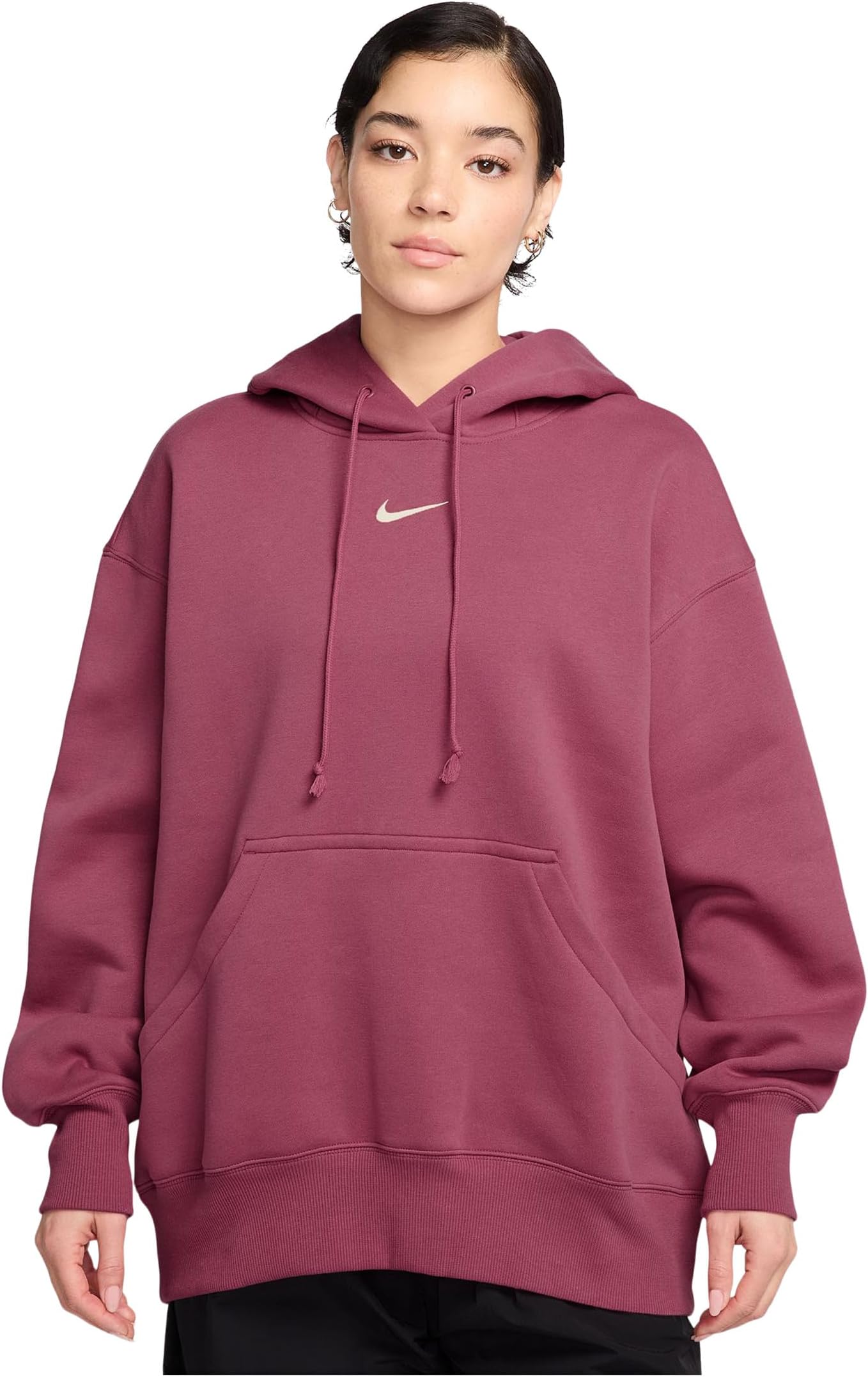Женская спортивная одежда Phoenix Fleece Oversize-пуловер с капюшоном Nike, Sweet Beet/Sail
Женская спортивная одежда Phoenix Fleece Oversize-пуловер с капюшоном Nike, Sweet Beet/Sail