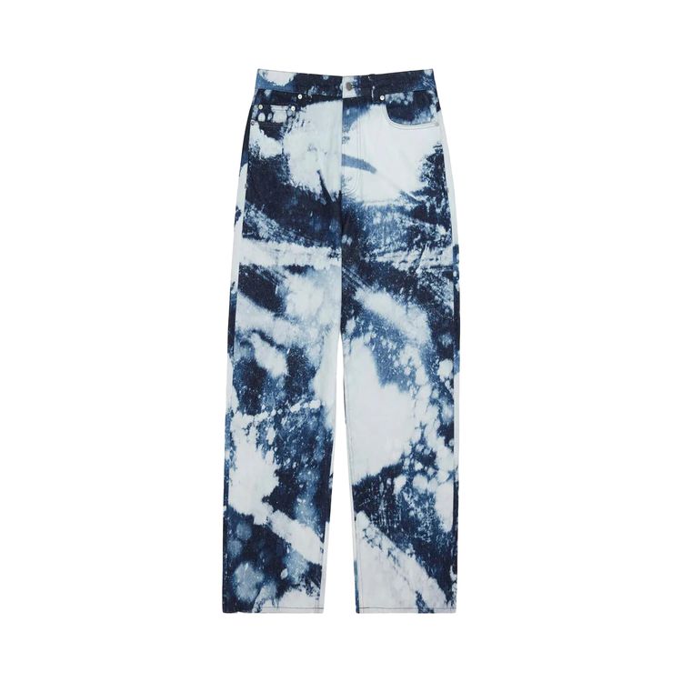 Джинсы A-Cold-Wall* Hand Bleached Wide Leg Jean Bleach Wash, синий 
Джинсы A-Cold-Wall* Hand Bleached Wide Leg Jean Bleach Wash, синий