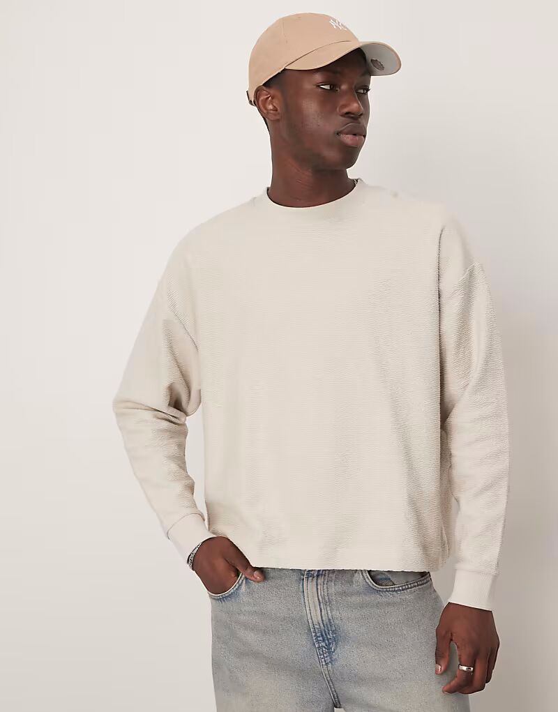 ASOS DESIGN Premium плотный свободный фактурный топ с длинными рукавами кремового цвета
ASOS DESIGN Premium плотный свободный фактурный топ с длинными рукавами кремового цвета