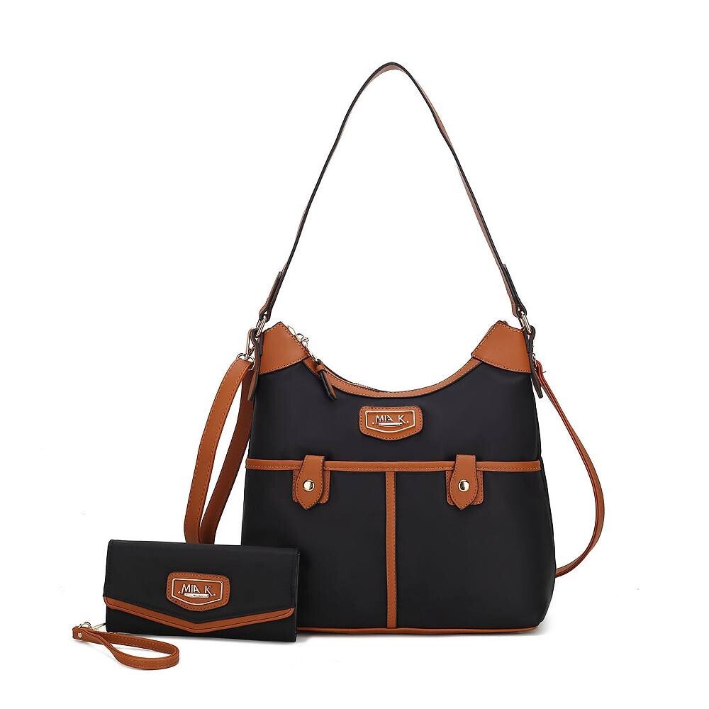 Mkf Collection Harper Нейлоновая сумка-хобо с таким же кошельком от Mia K MKF Collection, цвет Black Cognac
Mkf Collection Harper Нейлоновая сумка-хобо с таким же кошельком от Mia K MKF Collection, цвет Black Cognac