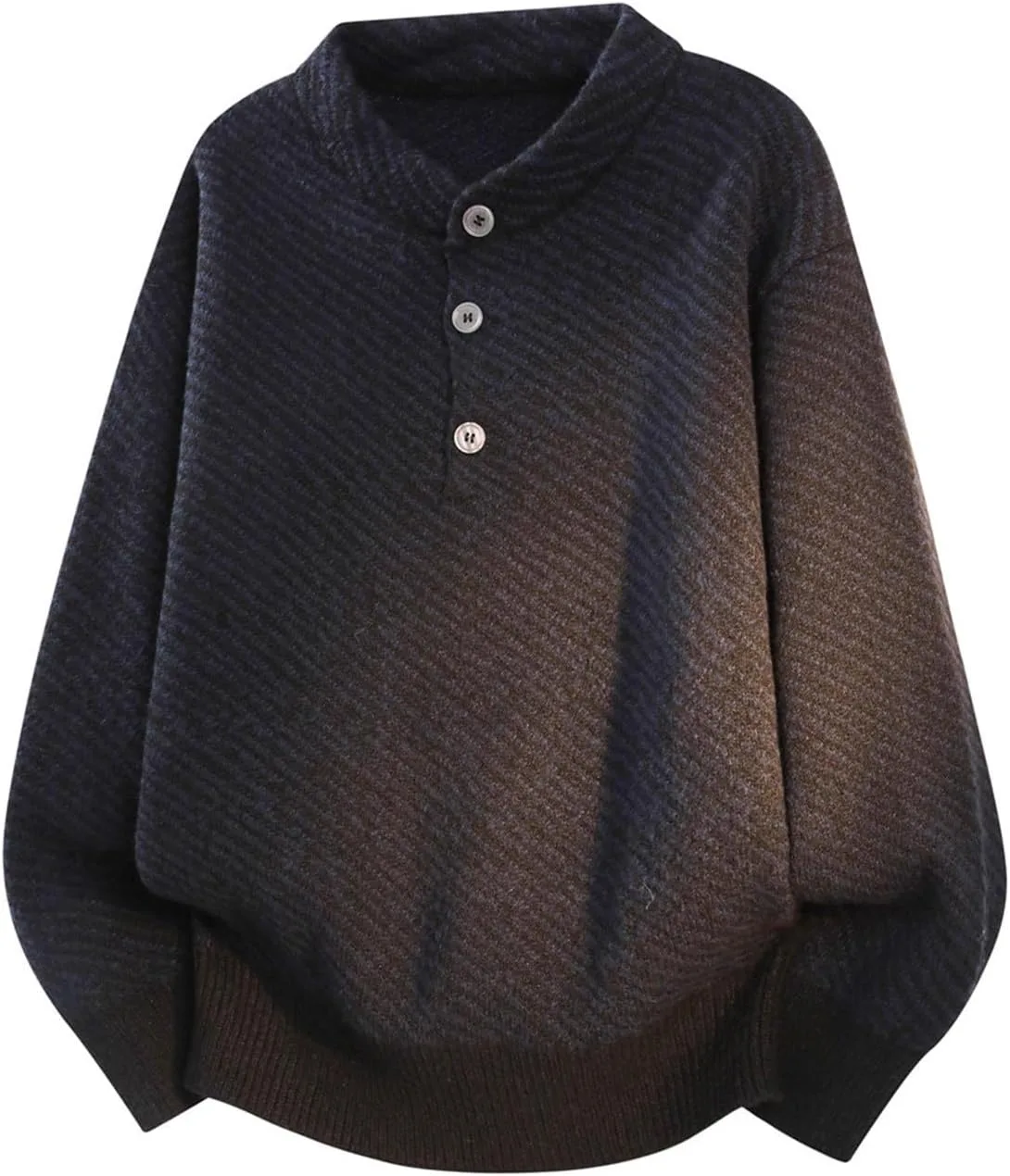 Мужской свитер с воротником-стойкой и полосками - оверсайз с длинными рукавами Cambkatl
Мужской свитер с воротником-стойкой и полосками - оверсайз с длинными рукавами Cambkatl