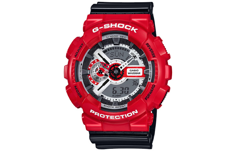 CASIO Часы Men Liquid Crystal/Analog Dual Display Series Black Watch GA-110RD-4A, Red Watch Dial
CASIO Часы Men Liquid Crystal/Analog Dual Display Series Black Watch GA-110RD-4A, Red Watch Dial