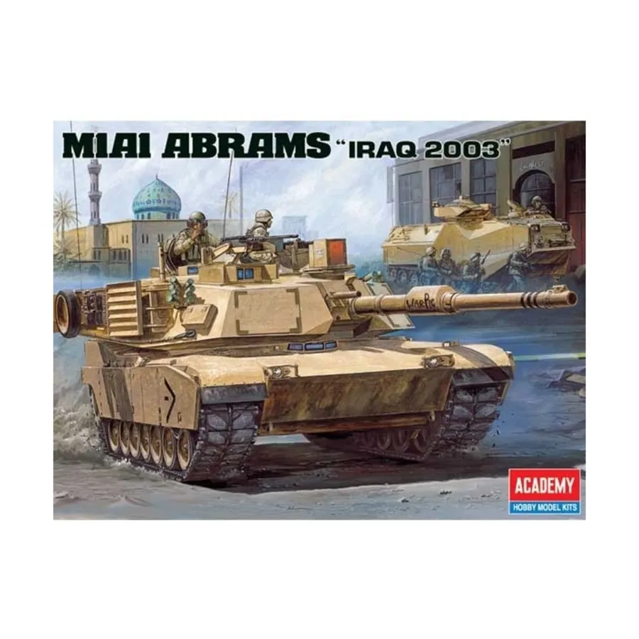 M1A1 Abrams - Ирак, 2003 г. (современный), Military Model Kits (1:35) (Academy Hobby)
M1A1 Abrams - Ирак, 2003 г. (современный), Military Model Kits (1:35) (Academy Hobby)