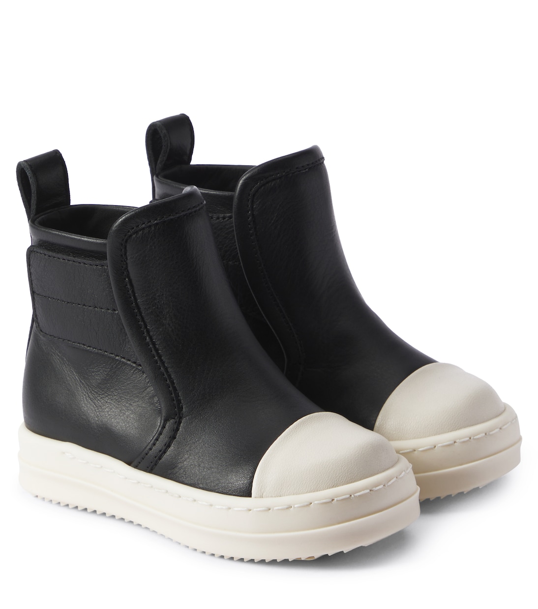 Кожаные кроссовки Baby Beatle Rick Owens Kids, Black/Milk/Milk
Кожаные кроссовки Baby Beatle Rick Owens Kids, Black/Milk/Milk