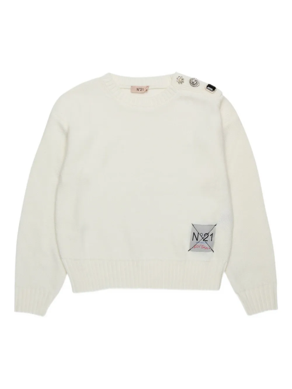 Джемпер с декоративными пуговицами Nº21 Kids, белый
Джемпер с декоративными пуговицами Nº21 Kids, белый