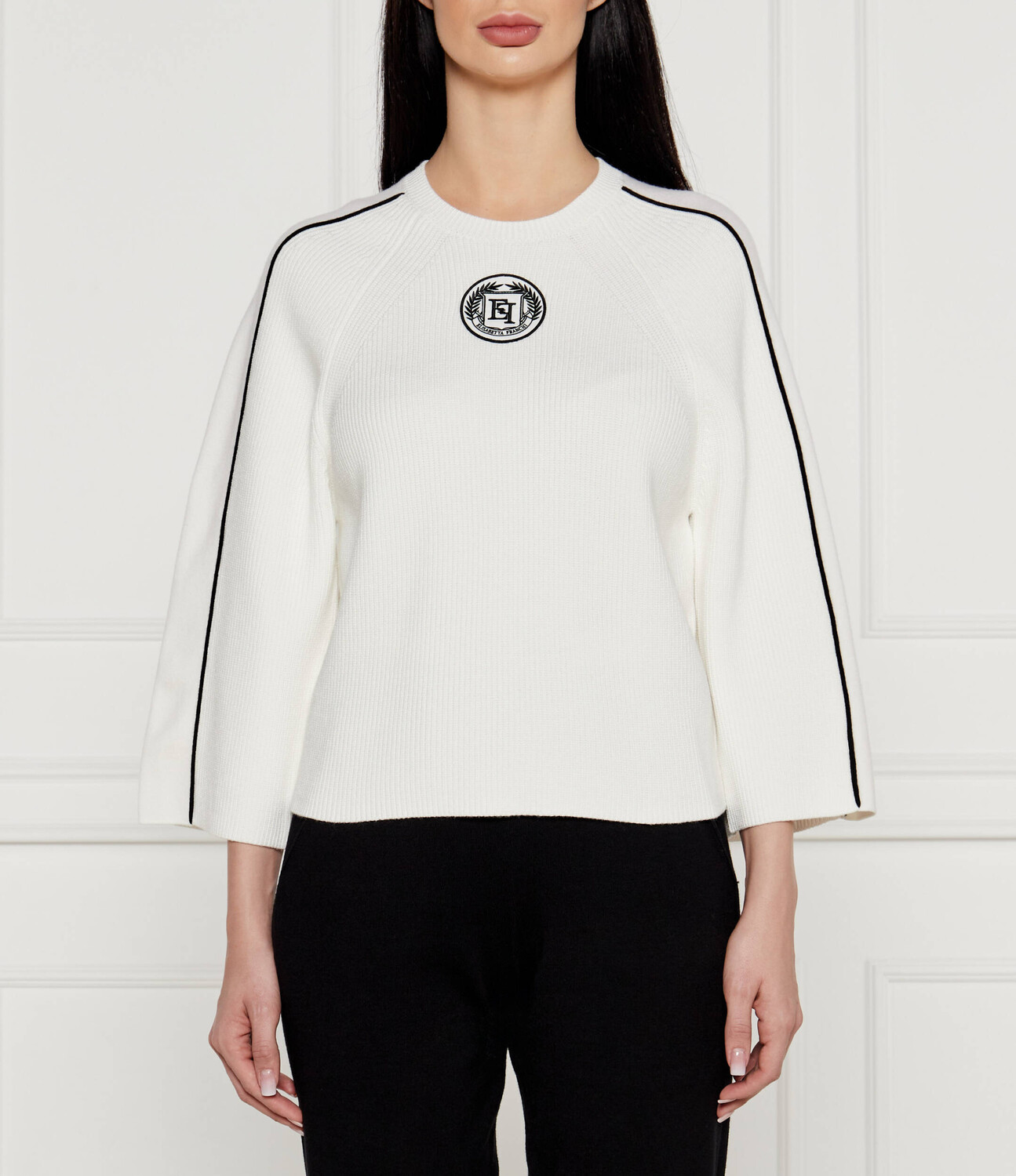 Свитер Elisabetta Franchi Regular Fit, белый
Свитер Elisabetta Franchi Regular Fit, белый