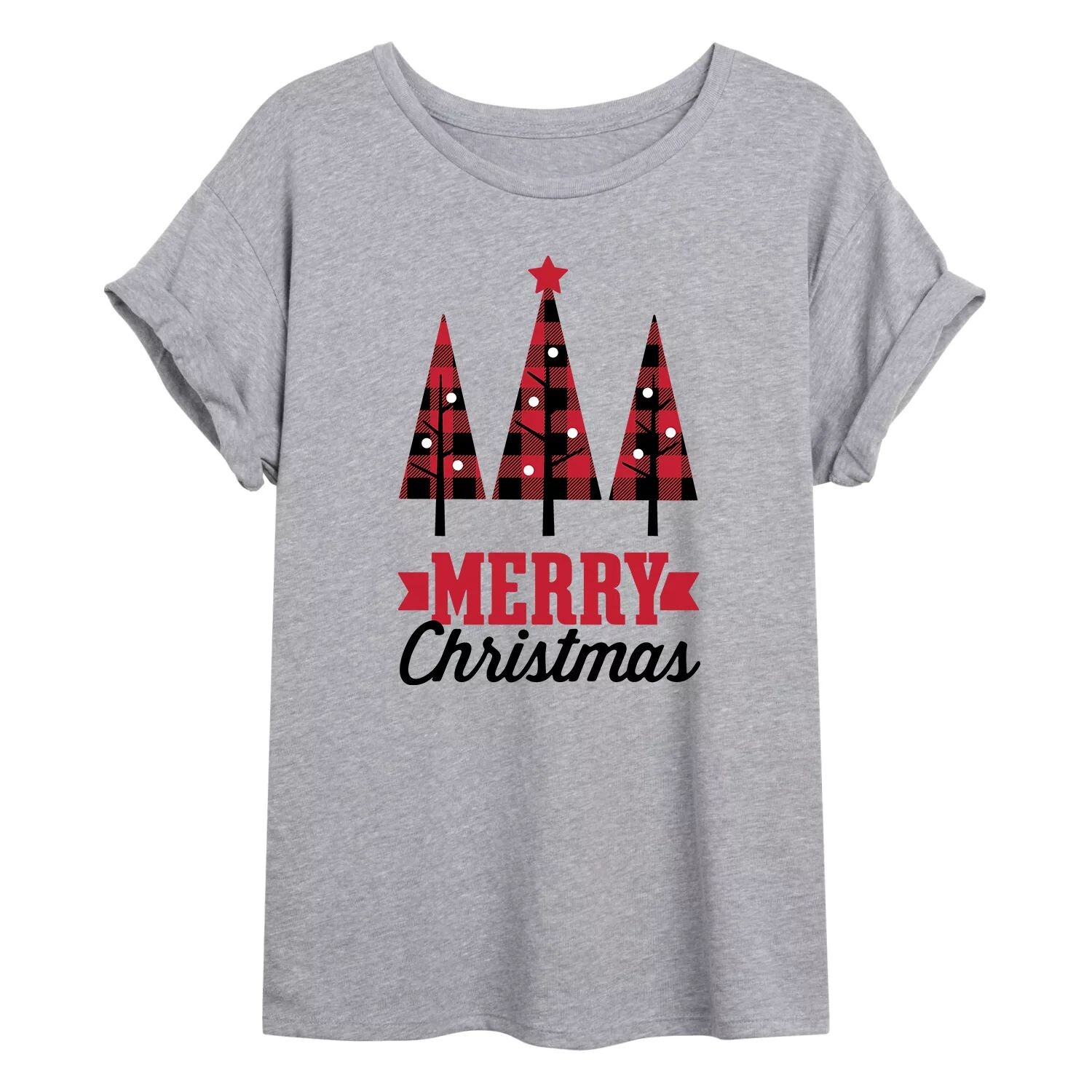 Детская футболка большого размера с рисунком «Рождественские елки» в клетку Licensed Character
Детская футболка большого размера с рисунком «Рождественские елки» в клетку Licensed Character