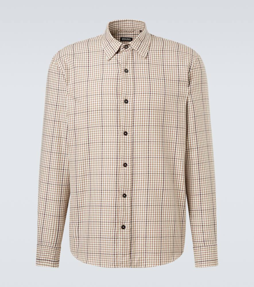 Клетчатая хлопковая рубашка Zegna, Brown And White
Клетчатая хлопковая рубашка Zegna, Brown And White
