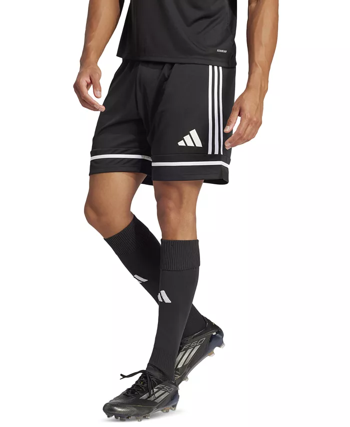 Мужские шорты Regular-Fit Squad 25 с логотипом adidas, черный 
Мужские шорты Regular-Fit Squad 25 с логотипом adidas, черный