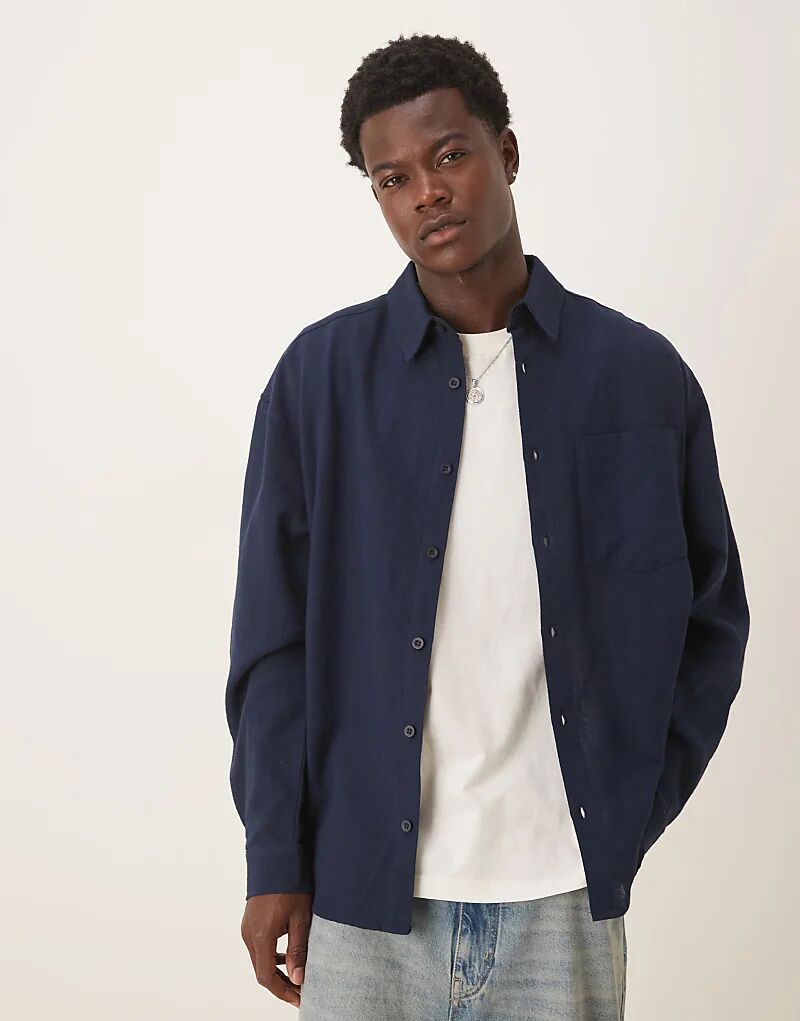 Рубашка свободного кроя с длинными рукавами и нагрудным карманом в стиле 90-х годов ASOS DESIGN темно-синего цвета
Рубашка свободного кроя с длинными рукавами и нагрудным карманом в стиле 90-х годов ASOS DESIGN темно-синего цвета