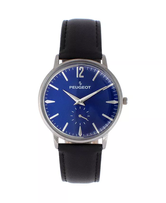 Мужские часы с синим циферблатом 40 мм Vintage Remote Sweep на кожаном ремешке Peugeot
Мужские часы с синим циферблатом 40 мм Vintage Remote Sweep на кожаном ремешке Peugeot