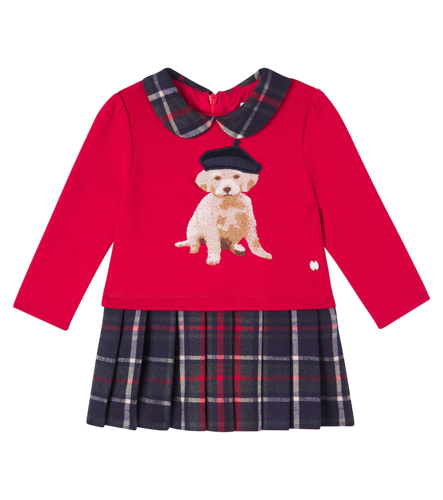 Детское платье из хлопка с вышивкой и плиссировкой Patachou
Детское платье из хлопка с вышивкой и плиссировкой Patachou