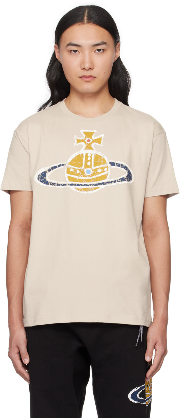 Бежевая футболка с машиной времени Vivienne Westwood
Бежевая футболка с машиной времени Vivienne Westwood