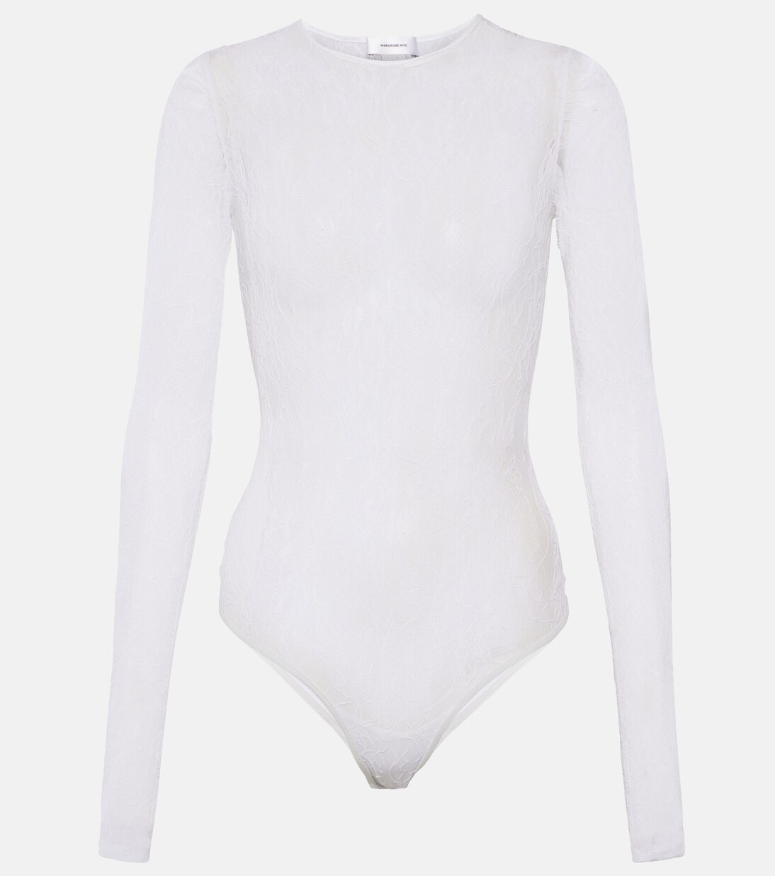 Боди из кружева шантильи с цветочным принтом Wardrobe.Nyc, белый
Боди из кружева шантильи с цветочным принтом Wardrobe.Nyc, белый