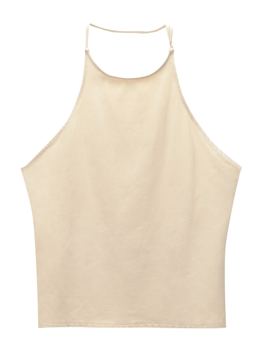 Топ Pull&Bear, песочный 
Топ Pull&Bear, песочный