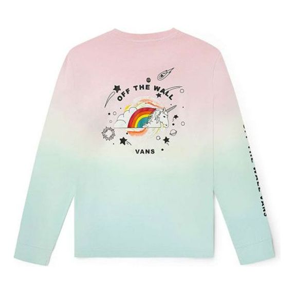 Футболка gradient rainbow unicorn printing long sleeves t-shirt Vans, бежевый
Футболка gradient rainbow unicorn printing long sleeves t-shirt Vans, бежевый