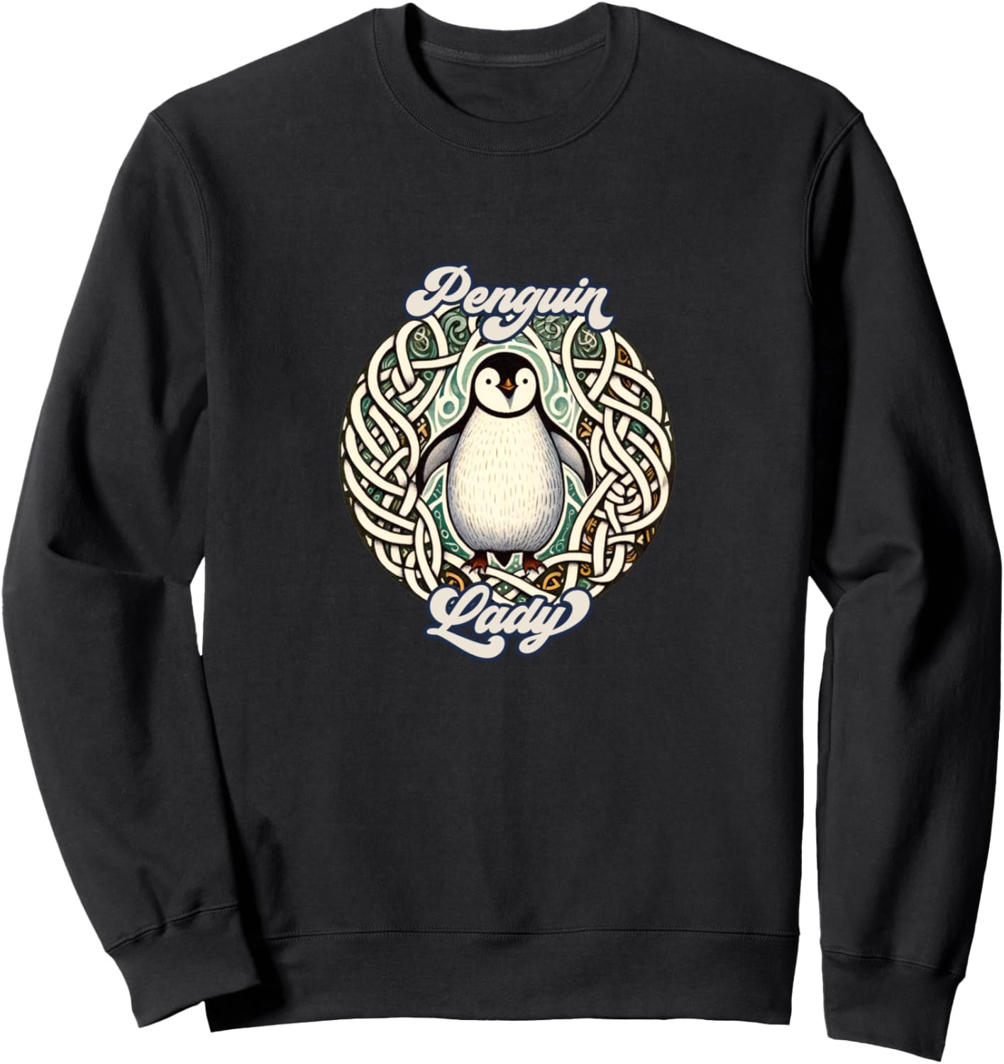 Изображение пингвина, иллюстрация пингвинихи, толстовка Celtic Knot Penguin Snugg, черный
Изображение пингвина, иллюстрация пингвинихи, толстовка Celtic Knot Penguin Snugg, черный