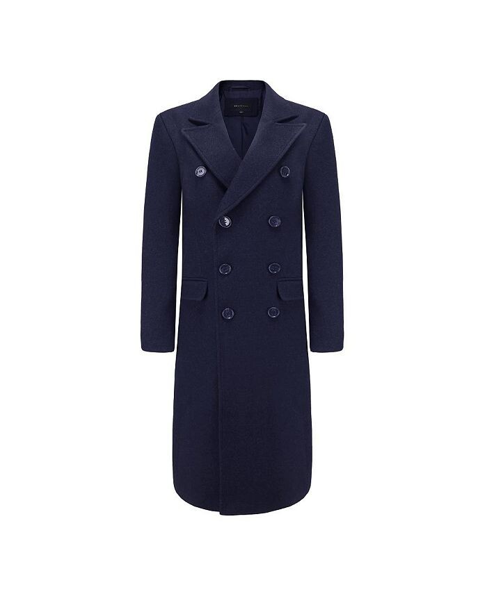 Мужское двубортное длинное пальто длиной до колена из смесовой шерсти с тремя пуговицами, верхнее пальто Braveman, синий
Мужское двубортное длинное пальто длиной до колена из смесовой шерсти с тремя пуговицами, верхнее пальто Braveman, синий