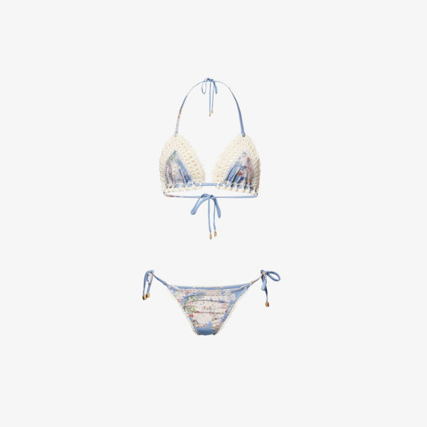 Купальник кружевной Zimmermann Cascadian, синий
Купальник кружевной Zimmermann Cascadian, синий