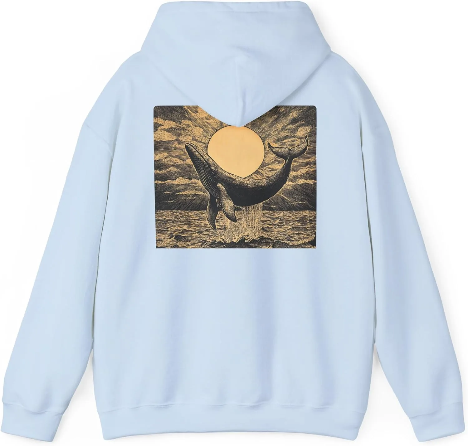 Толстовка с капюшоном и принтом Vintage Whale Leaping Against a Sunrise
Толстовка с капюшоном и принтом Vintage Whale Leaping Against a Sunrise