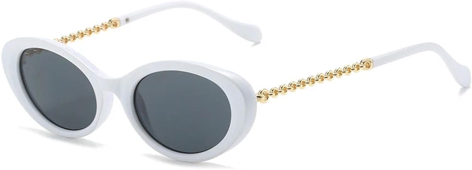 Солнцезащитные очки с защитой от УФ-излучения UV400 для женщин и мужчин | Овальные металлические дужки, оливково-зеленый цвет "кошачий глаз" | для занятий спортом на открытом воздухе DSVIGF, White Gray
Солнцезащитные очки с защитой от УФ-излучения UV400 для женщин и мужчин | Овальные металлические дужки, оливково-зеленый цвет "кошачий глаз" | для занятий спортом на открытом воздухе DSVIGF, White Gray