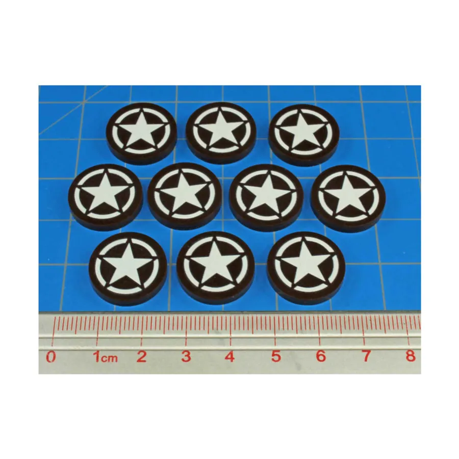 Премиальные печатные жетоны фракций времен Второй мировой войны — армия США, Token Sets - WWII Factions & Flags
Премиальные печатные жетоны фракций времен Второй мировой войны — армия США, Token Sets - WWII Factions & Flags