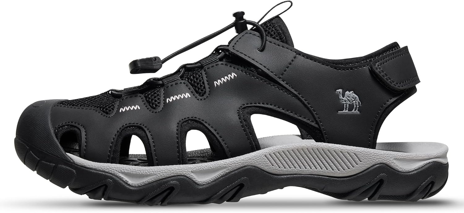 Мужские походные сандалии CAMEL CROWN противоскользящие, спортивные водные туфли с поддержкой свода, с закрытым носком, летние сандалии для кемпинга, пляжа и активного отдыха на улице, черный
Мужские походные сандалии CAMEL CROWN противоскользящие, спортивные водные туфли с поддержкой свода, с закрытым носком, летние сандалии для кемпинга, пляжа и активного отдыха на улице, черный