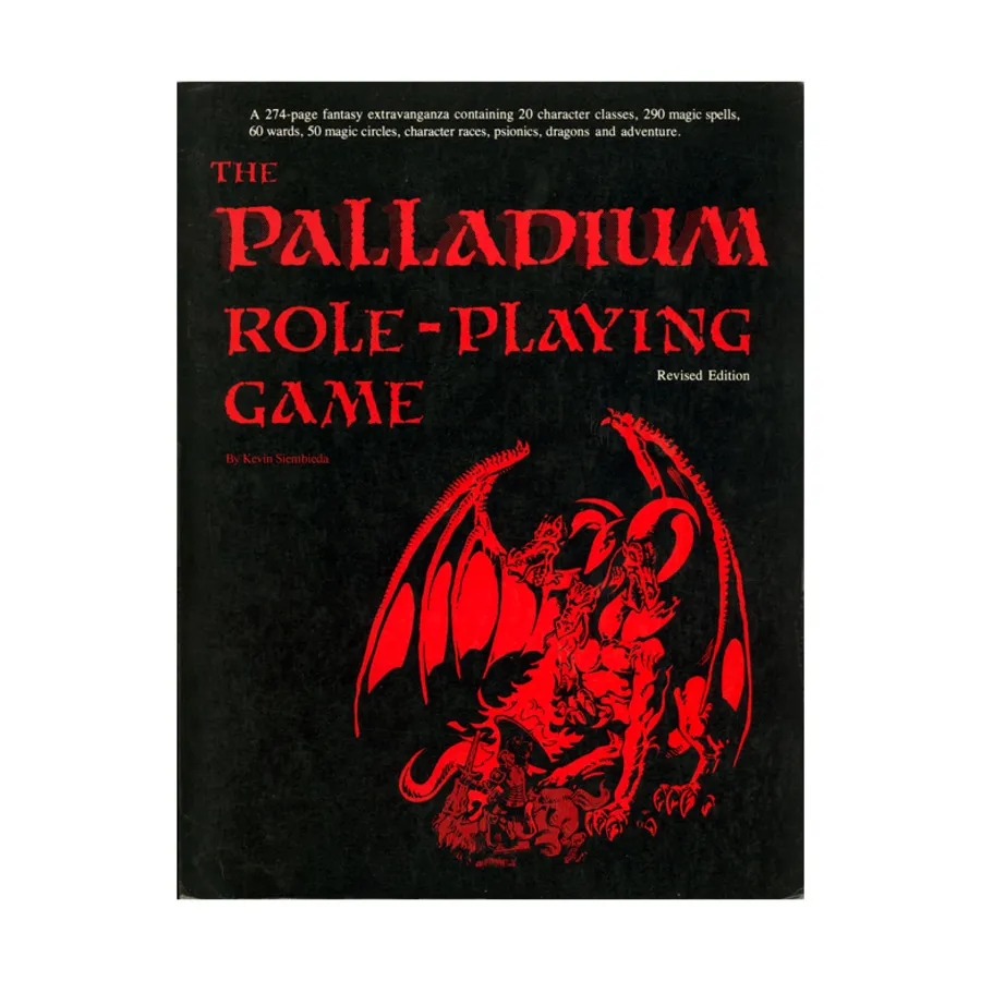Palladium Role Playing Game (1st Edition Red, Revised), Palladium Fantasy, мягкая обложка
Palladium Role Playing Game (1st Edition Red, Revised), Palladium Fantasy, мягкая обложка