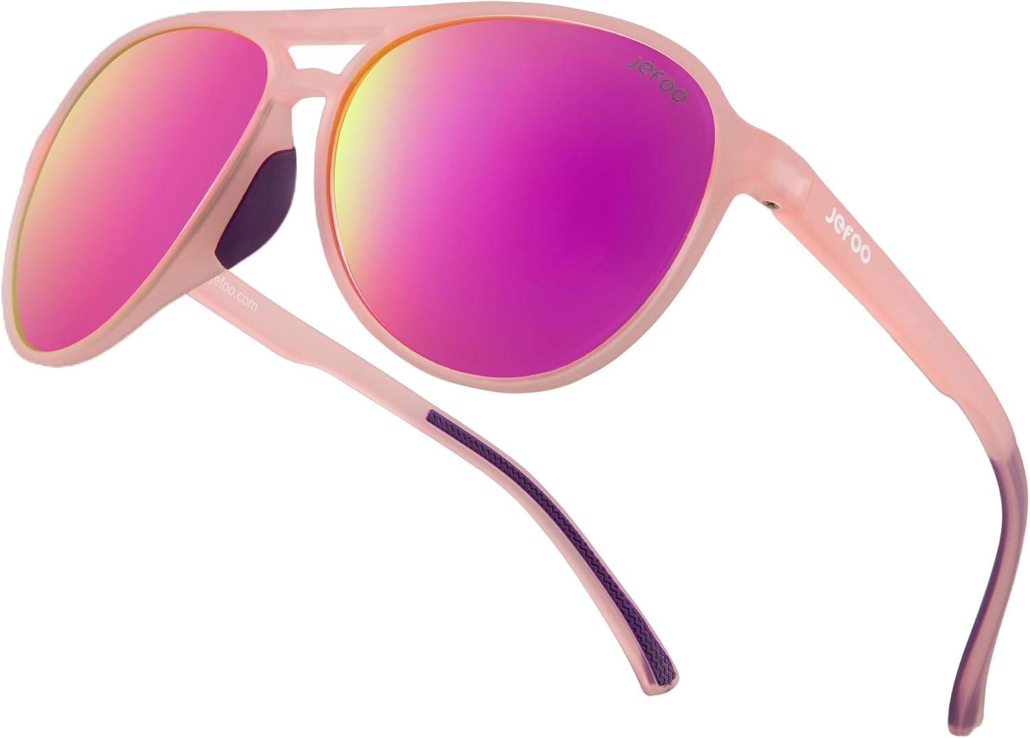 Поляризованные солнцезащитные очки-авиаторы Jefoo для женщин и мужчин, ретро-стиль, спортивные солнцезащитные очки для защиты от УФ-излучения UV400 на открытом воздухе, Pink Frame / Purple Mirrored Lens
Поляризованные солнцезащитные очки-авиаторы Jefoo для женщин и мужчин, ретро-стиль, спортивные солнцезащитные очки для защиты от УФ-излучения UV400 на открытом воздухе, Pink Frame / Purple Mirrored Lens
