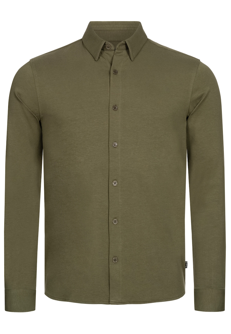 Рубашка Slim Fit на пуговицах JEFF Theodore, оливковый
Рубашка Slim Fit на пуговицах JEFF Theodore, оливковый