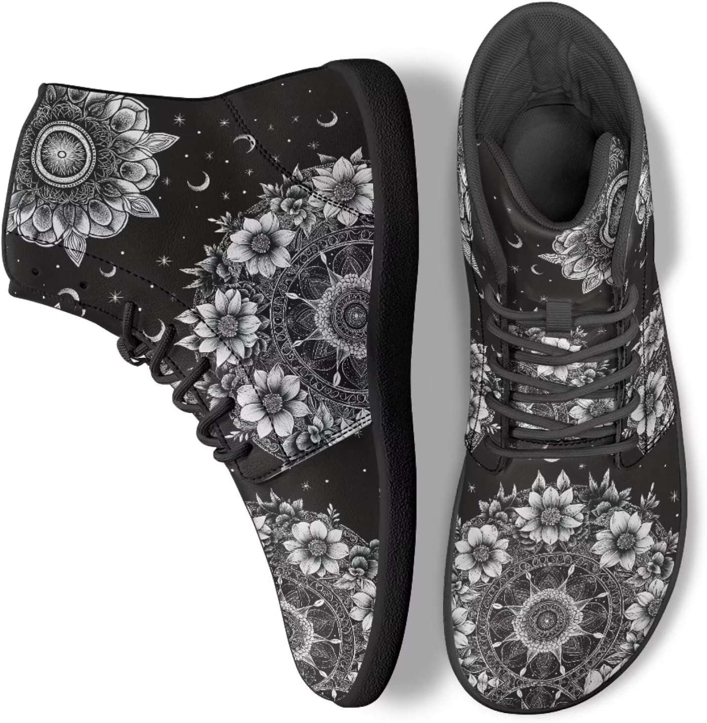Женские бохо кроссовки с мандалой и цветочным узором, дышащие, высокие, для ходьбы, офиса и путешествий Ecaestolph, черный
Женские бохо кроссовки с мандалой и цветочным узором, дышащие, высокие, для ходьбы, офиса и путешествий Ecaestolph, черный