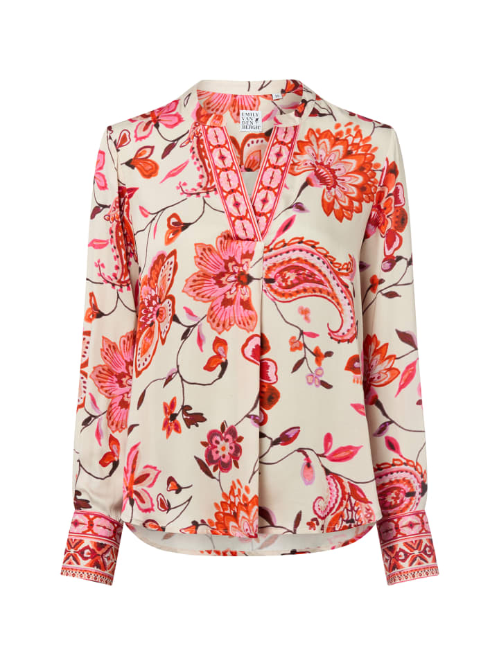 Блузка бежево-красного цвета EMILY VAN DEN BERGH
Блузка бежево-красного цвета EMILY VAN DEN BERGH