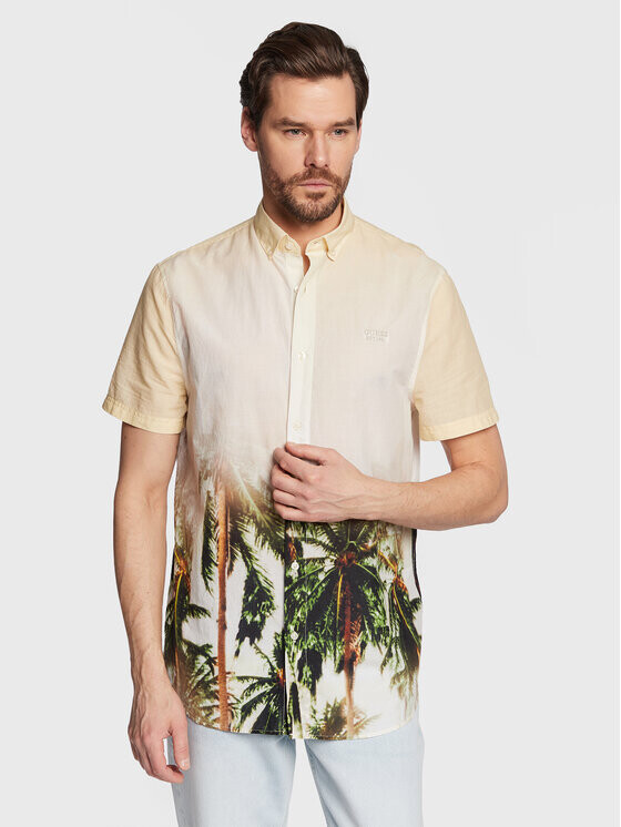 Рубашка стандартного кроя Guess, бежевый
Рубашка стандартного кроя Guess, бежевый