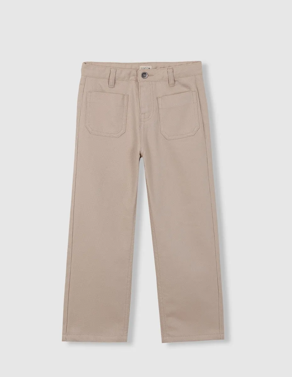 Длинные вельветовые брюки для девочки цвета камня Gocco
Длинные вельветовые брюки для девочки цвета камня Gocco