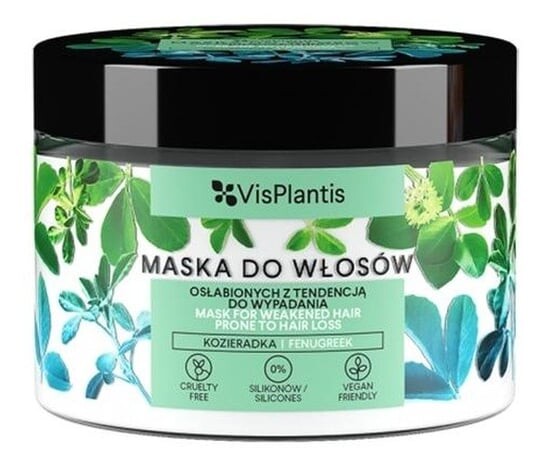 Маска для ослабленных, склонных к выпадению волос, пажитник, черная репа и хвощ 300мл Vis Plantis, Vis Palntis
Маска для ослабленных, склонных к выпадению волос, пажитник, черная репа и хвощ 300мл Vis Plantis, Vis Palntis