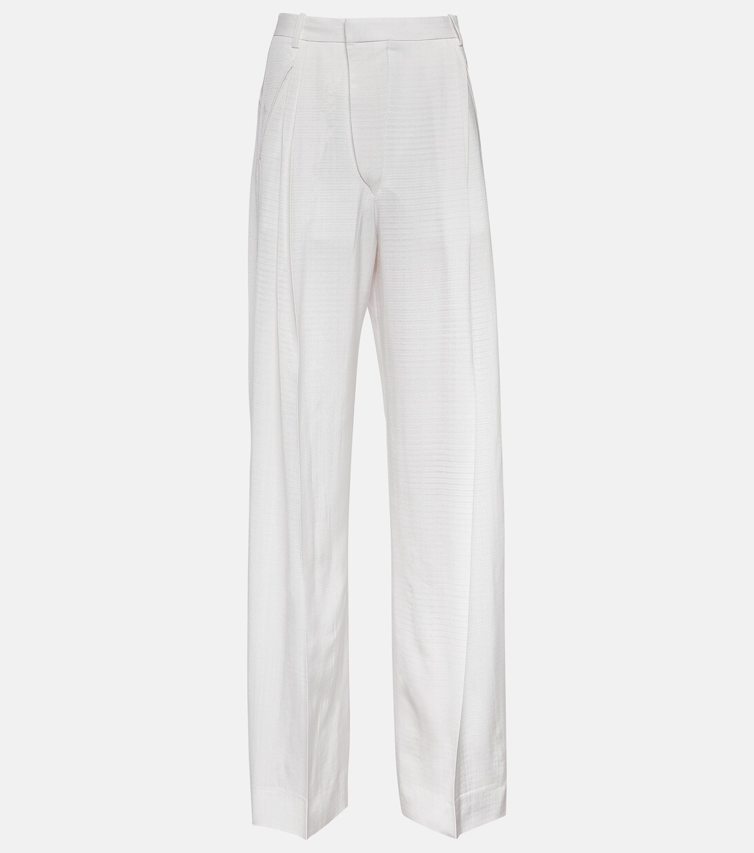 Плиссированные широкие брюки с высокой посадкой VICTORIA BECKHAM, белый
Плиссированные широкие брюки с высокой посадкой VICTORIA BECKHAM, белый