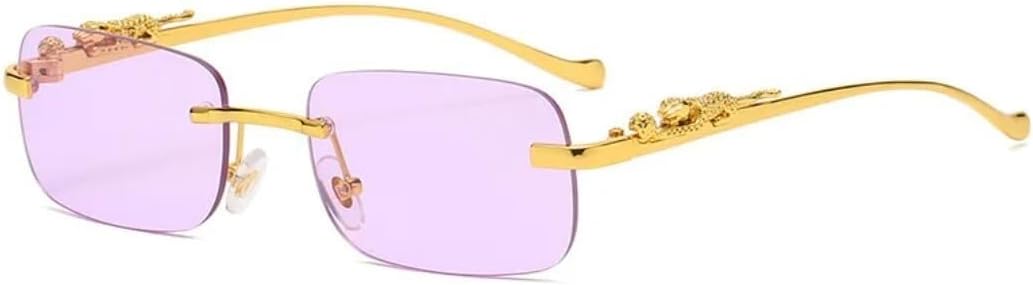 Солнцезащитные очки для мужчин и женщин - защита UV400 - безободковые металлические линзы с градиентным леопардовым принтом для занятий спортом на открытом воздухе и вождения LXLHWN, Tyj15-3
Солнцезащитные очки для мужчин и женщин - защита UV400 - безободковые металлические линзы с градиентным леопардовым принтом для занятий спортом на открытом воздухе и вождения LXLHWN, Tyj15-3