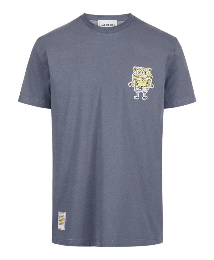 Темно-Серая футболка стандартного кроя с нашивкой и логотипом Губки Боба. Iceberg, серый
Темно-Серая футболка стандартного кроя с нашивкой и логотипом Губки Боба. Iceberg, серый