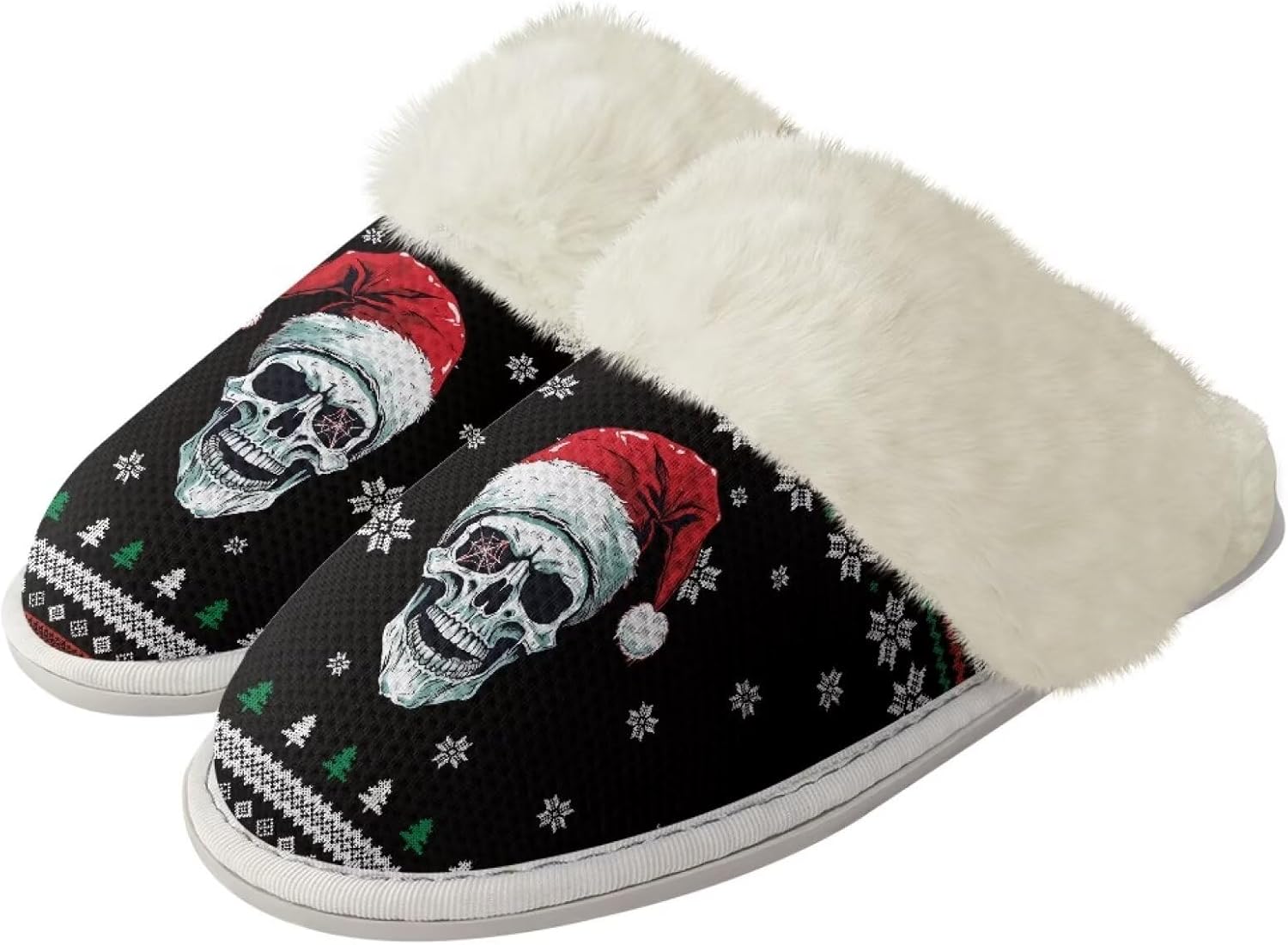 Домашние тапочки Srengjodk Slip-On, фланелевые тапочки с меховой отделкой для женщин и мужчин, его и ее тапочки, размеры 36-47, Chic Christmas Skeleton Print
Домашние тапочки Srengjodk Slip-On, фланелевые тапочки с меховой отделкой для женщин и мужчин, его и ее тапочки, размеры 36-47, Chic Christmas Skeleton Print