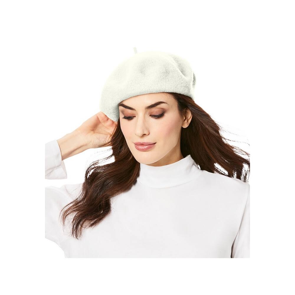 Женщина в женском шерстяном берете больших размеров Woman Within, цвет Ivory
Женщина в женском шерстяном берете больших размеров Woman Within, цвет Ivory