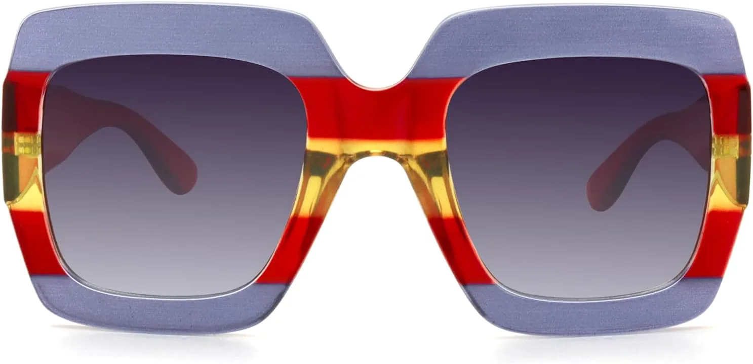 Солнцезащитные очки STORYCOAST большого квадратного размера для женщин в стиле ретро, роскошные большие солнцезащитные очки с защитой UV400 S0178, (0178) Red / Blue
Солнцезащитные очки STORYCOAST большого квадратного размера для женщин в стиле ретро, роскошные большие солнцезащитные очки с защитой UV400 S0178, (0178) Red / Blue