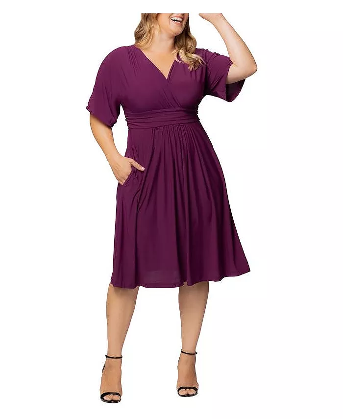 Платье миди силуэта А-силус Gia с карманами больших размеров Kiyonna, розовый
Платье миди силуэта А-силус Gia с карманами больших размеров Kiyonna, розовый