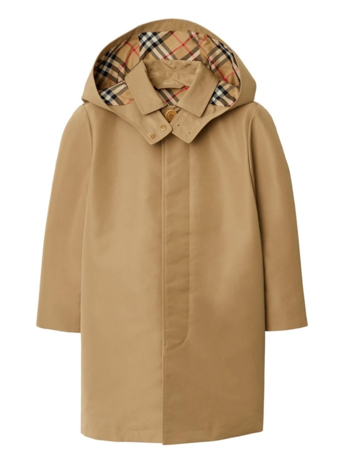 Burberry Kids тренч с капюшоном и клетчатой подкладкой, коричневый
Burberry Kids тренч с капюшоном и клетчатой подкладкой, коричневый