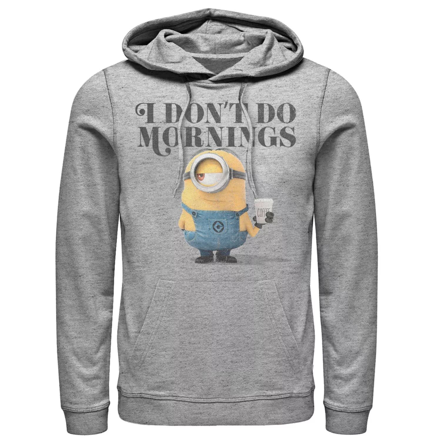 Мужской пуловер с капюшоном Despicable Me Minions I Don't Do Mornings Licensed Character
Мужской пуловер с капюшоном Despicable Me Minions I Don't Do Mornings Licensed Character