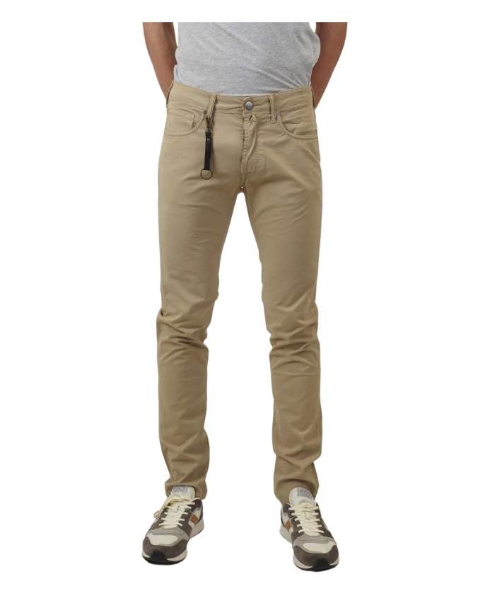 Легкие хлопчатобумажные брюки с пятью карманами Incotex, бежевый
Легкие хлопчатобумажные брюки с пятью карманами Incotex, бежевый