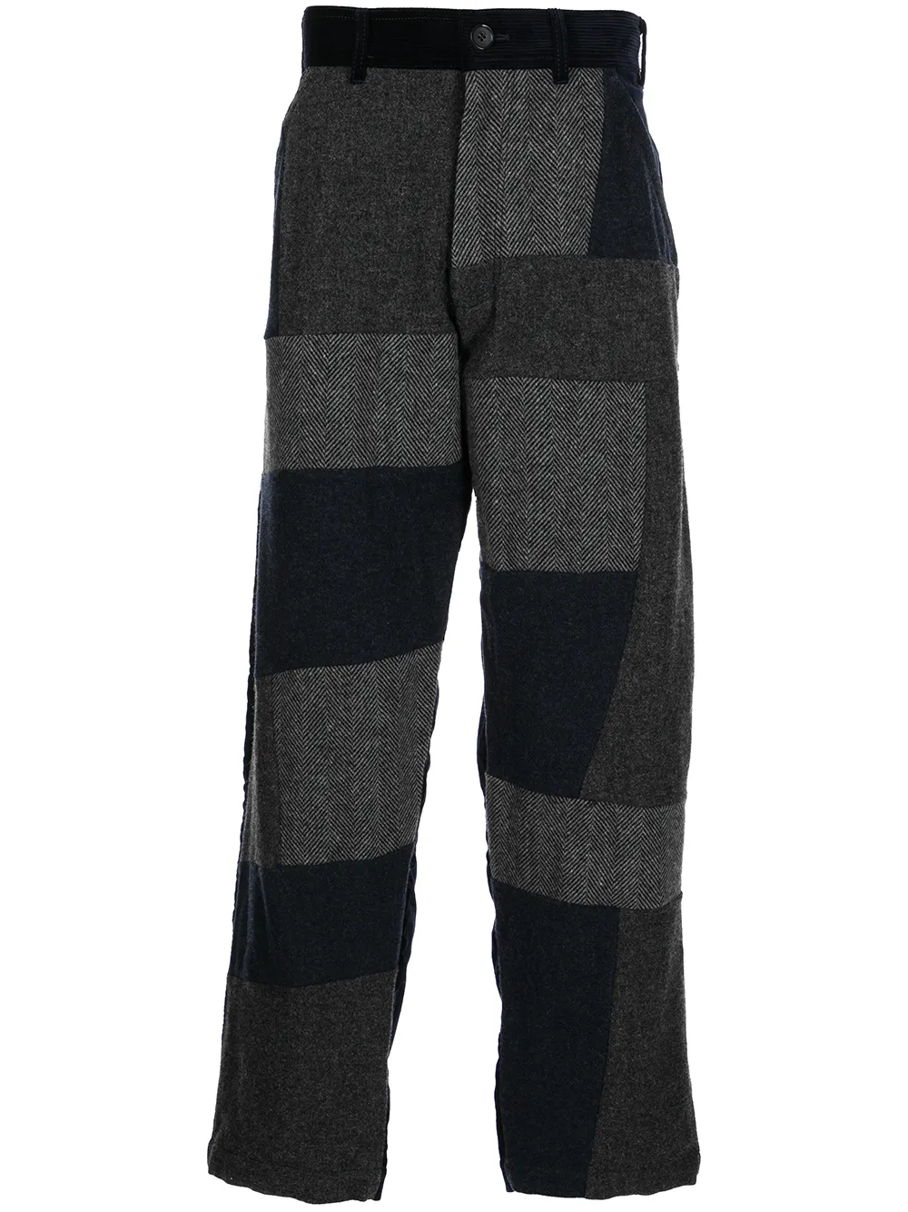 Прямые брюки в технике пэчворк Comme Des Garçons Shirt, синий
Прямые брюки в технике пэчворк Comme Des Garçons Shirt, синий